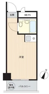 トーカン新宿第2キャステール【2階】の間取り