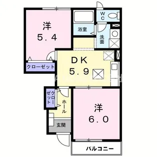 フレーズB【1階】の間取り