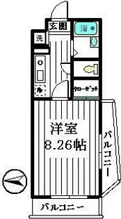 ロイヤルコート氷川台【4階】の間取り