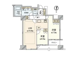 クラッシィタワー淀屋橋【29階】の間取り