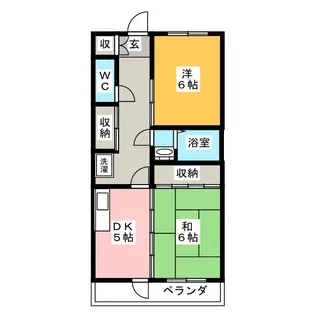 ドミールヤマザキ【3階】の間取り