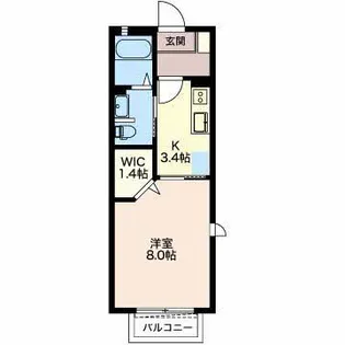 グローリーフォレスト B【2階】の間取り