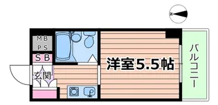 朝日プラザ新大阪アネックス【6階】の間取り