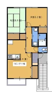 ソレジオKANZAKI【1階】の間取り