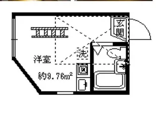 クレールメゾン代々木上原B【2階】の間取り