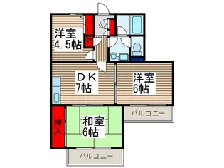 秋本マンション【2階】の間取り
