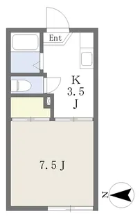 マートルコート雨宮A【1階】の間取り