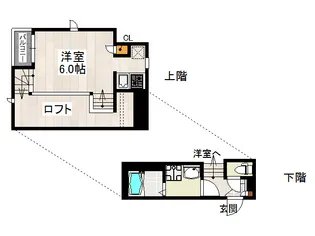 CB姪浜ポース【1階】の間取り