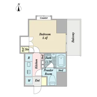 リシェス船橋【8階】の間取り