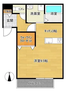 コンソラータ戎町【3階】の間取り