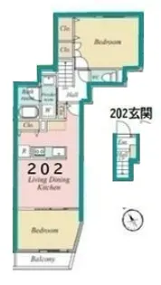 ロワジール西ヶ原【2階】の間取り