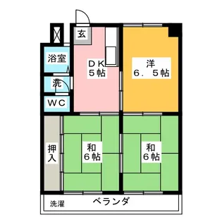 サンハイツマンション【3階】の間取り