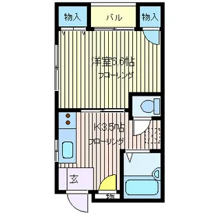 エスポワールTAMURA【3階】の間取り