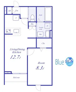 フォレストハイム【1階】の間取り
