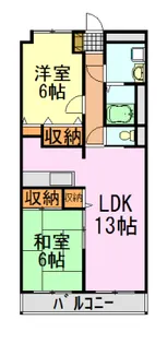 エスポワール蘇我【4階】の間取り