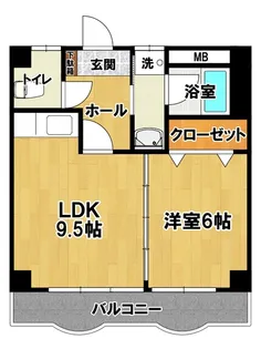 LA GRAND SIX【3階】の間取り