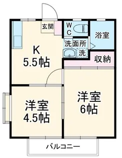 ヴィラ・エポック【2階】の間取り