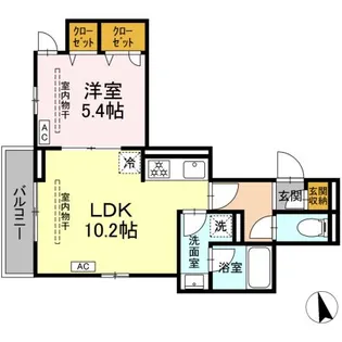 カルニュ【2階】の間取り