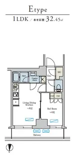 Brillia ist 池尻大橋 ブリリアイスト池尻大橋【5階】の間取り