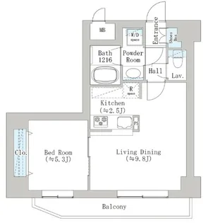 Breeze横浜公園【5階】の間取り