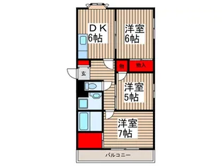ザ・グレイス早田【3階】の間取り
