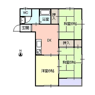 シンシア城西【2階】の間取り