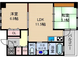 ルンガヴィータ【5階】の間取り
