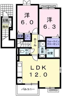 ルミナス スクエア【2階】の間取り