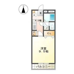 アーバンライフ津【3階】の間取り