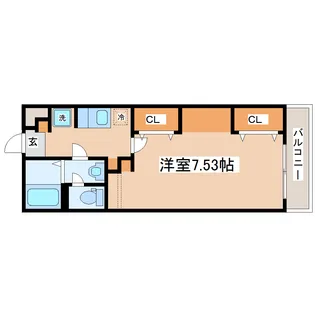 リュクス錦町【4階】の間取り