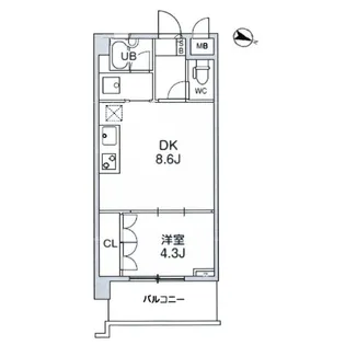 ウィルテラス押上【3階】の間取り