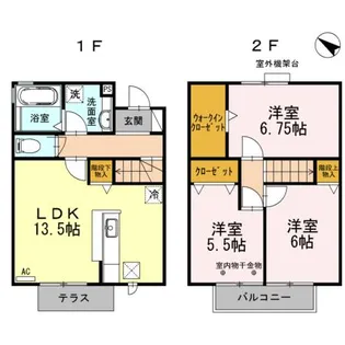 パルティール II【2階】の間取り