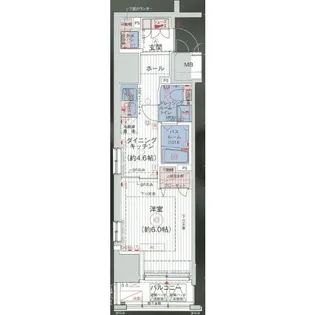 エステムプラザ芝公園【5階】の間取り