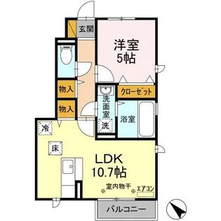 ハッピネス【1階】の間取り