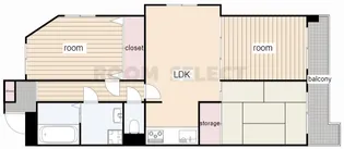 グランドハイリス上社【4階】の間取り