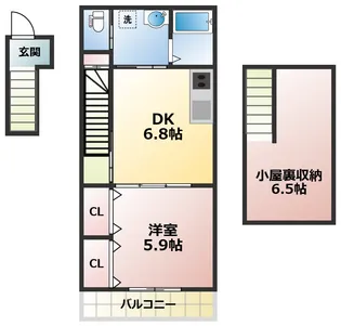 コートアフェクション本八幡【2階】の間取り
