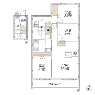 Alcyone Shizu【2階】の間取り
