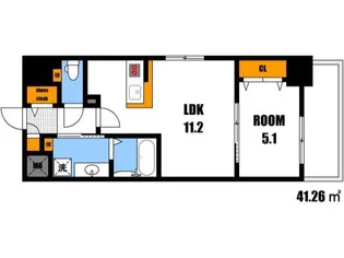 グランソレイユ ナカスジ【4階】の間取り
