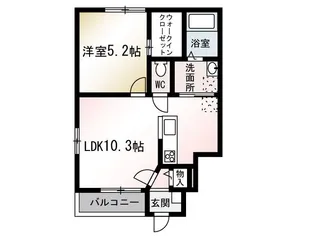 Vertu(ヴァーチュ)【1階】の間取り