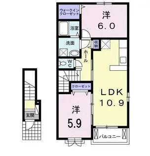 あじさい弐番館【2階】の間取り