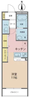 エミネンスAWARA【1階】の間取り