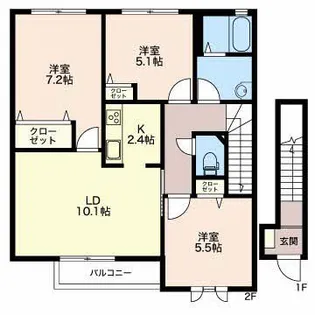 GraceShipノムラ【2階】の間取り