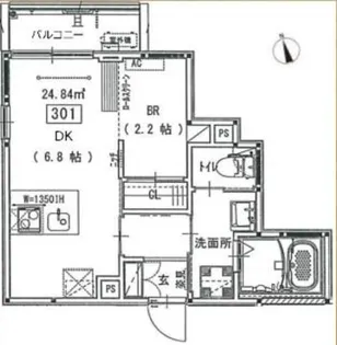 アズ西大井レジデンス【3階】の間取り
