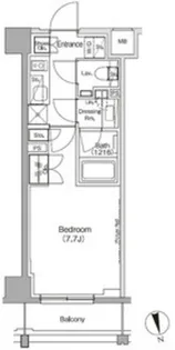 ザ・パークハビオ高円寺レジデンス【4階】の間取り