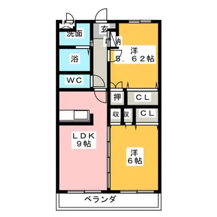 センチュリー元町【2階】の間取り