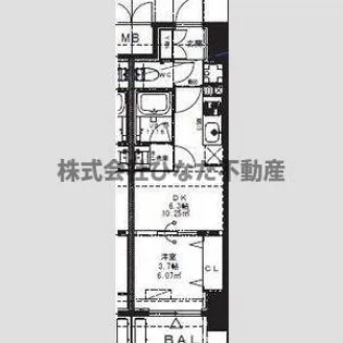 Alivis九条【9階】の間取り