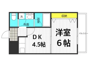 CORRECT FORET住道【5階】の間取り