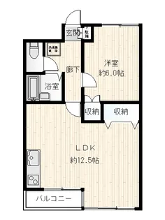 亀高ビル【4階】の間取り