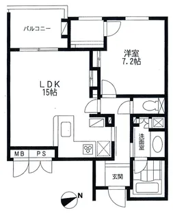 プレステージ野沢【2階】の間取り