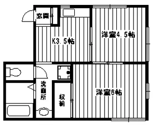 ルベール阿佐ヶ谷【2階】の間取り